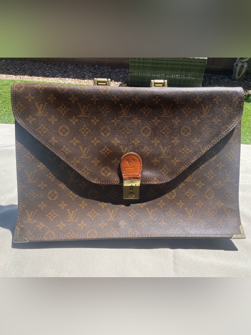 Louis Vuitton Monogram Canvas Porte Documents Voyage Briefcase